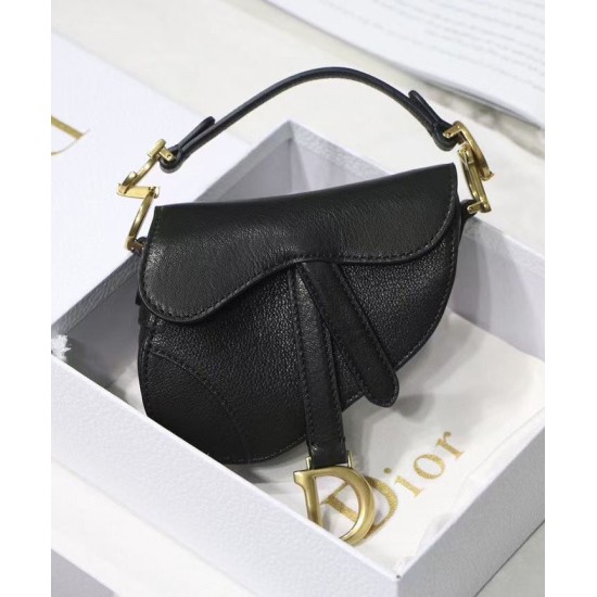 Replica Borsa da sella Christian Dior Micro nera Replica Borsa da sella Christian Dior Micro nera