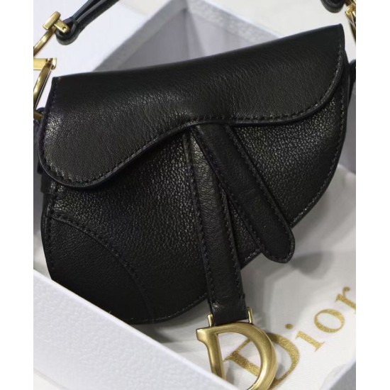 Replica Borsa da sella Christian Dior Micro nera Replica Borsa da sella Christian Dior Micro nera