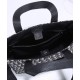 Replica Christian Dior Saddle Tote Bag con tracolla blu scuro Replica Christian Dior Saddle Tote Bag con tracolla blu scuro