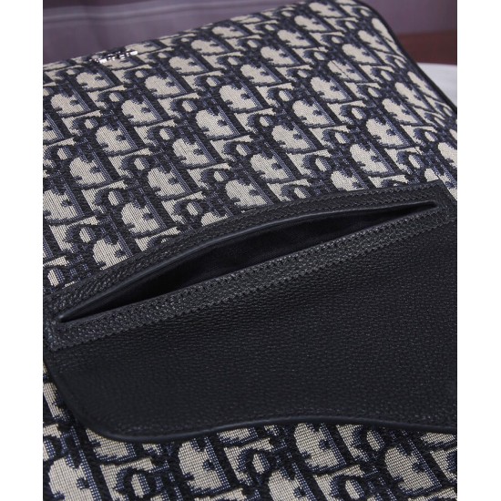 Replica Christian Dior Saddle Tote Bag con tracolla blu scuro Replica Christian Dior Saddle Tote Bag con tracolla blu scuro