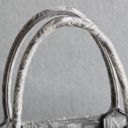 Christian Dior Borsa piccola Dior Book Tote grigia