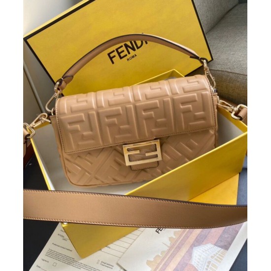 Replica Borsa Baguette in Pelle 8BR600 Albicocca