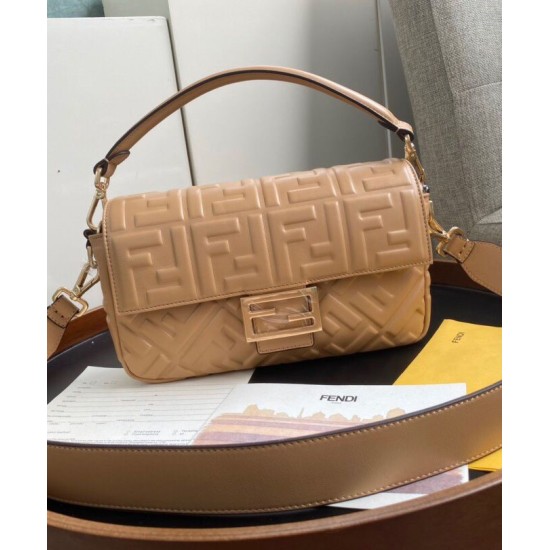 Replica Borsa Baguette in Pelle 8BR600 Albicocca
