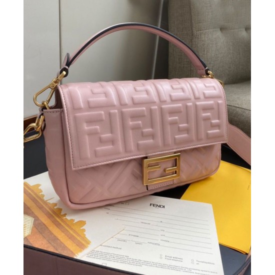 Replica Borsa in pelle baguette 8BR600 Rosa