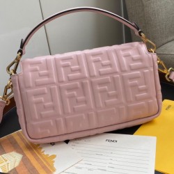 Borsa in pelle baguette 8BR600 Rosa