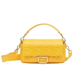Borsa in pelle baguette 8BR600 Giallo