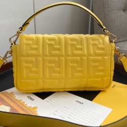 Borsa in pelle baguette 8BR600 Giallo