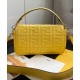 Replica Borsa in pelle baguette 8BR600 Giallo