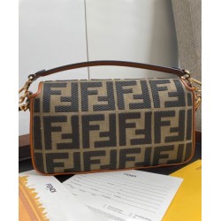 Borsa Baguette FF Canvas 8BR600 Caffè