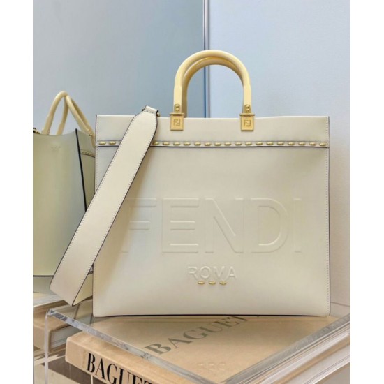 Replica Sunshine Media Shopper In Pelle 8BH386 Crema Replica Sunshine Media Shopper In Pelle 8BH386 Crema