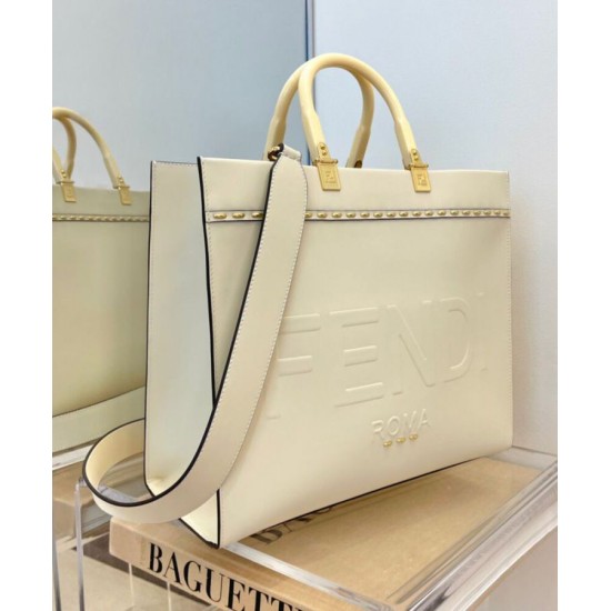 Replica Sunshine Media Shopper In Pelle 8BH386 Crema Replica Sunshine Media Shopper In Pelle 8BH386 Crema