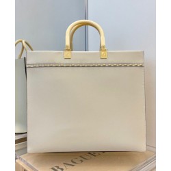 Sunshine Media Shopper In Pelle 8BH386 Crema Sunshine Media Shopper In Pelle 8BH386 Crema