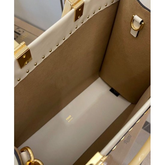 Replica Sunshine Media Shopper In Pelle 8BH386 Crema Replica Sunshine Media Shopper In Pelle 8BH386 Crema