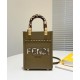 Replica Borsa Mini Sunshine Shopper in Pelle ed Elaphe 8BS051 Kaki Replica Borsa Mini Sunshine Shopper in Pelle ed Elaphe 8BS051 Kaki