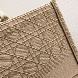 Borse Christian Dior Book Tote M1286 Albicocca
