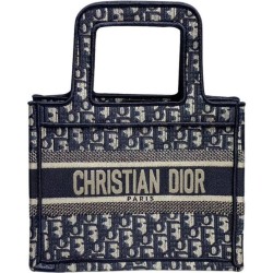Borsa Christian Dior tote Mini Book Blu scuro