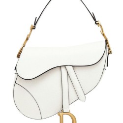 Borsa da Saddle Christian Dior M0446 bianca