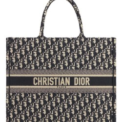 Borse Christian Dior Book Tote M1286 Blu scuro