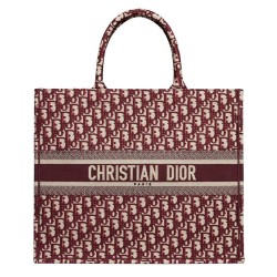 Borse Christian Dior Book Tote M1286 rossa