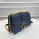 Replica Borsa a manico Christian Dior 93118 EPSOM blu