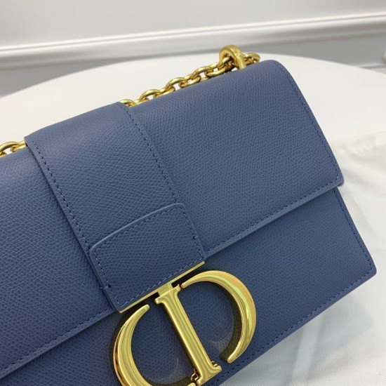 Replica Borsa a manico Christian Dior 93118 EPSOM blu