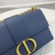 Replica Borsa a manico Christian Dior 93118 EPSOM blu
