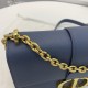 Replica Borsa a manico Christian Dior 93118 EPSOM blu