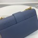 Replica Borsa a manico Christian Dior 93118 EPSOM blu
