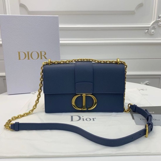 Replica Borsa a manico Christian Dior 93118 EPSOM blu