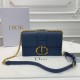 Replica Borsa a manico Christian Dior 93118 EPSOM blu