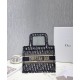 Replica Borsa Christian Dior tote Mini Book Blu scuro