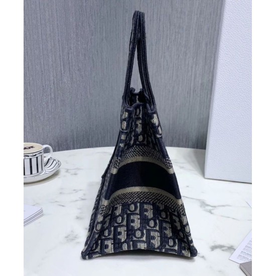 Replica Borsa Christian Dior tote Mini Book Blu scuro