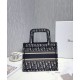 Replica Borsa Christian Dior tote Mini Book Blu scuro