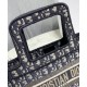 Replica Borsa Christian Dior tote Mini Book Blu scuro