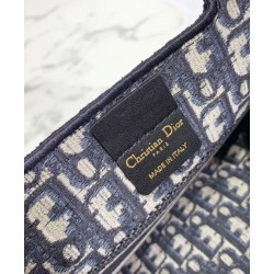 Borsa Christian Dior tote Mini Book Blu scuro