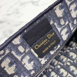 Borsa Christian Dior tote Mini Book Blu scuro