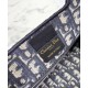 Replica Borsa Christian Dior tote Mini Book Blu scuro