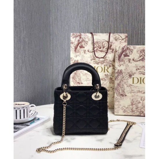 Replica Borsa Christian Dior Mini Lady Dior Nera