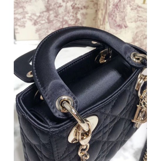 Replica Borsa Christian Dior Mini Lady Dior Nera
