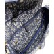 Replica Sella Christian Dior Borsa obliqua originale in tela ricamata Blu scuro Replica Sella Christian Dior Borsa obliqua originale in tela ricamata Blu scuro