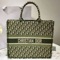Borse Christian Dior Book Tote M1286 verde
