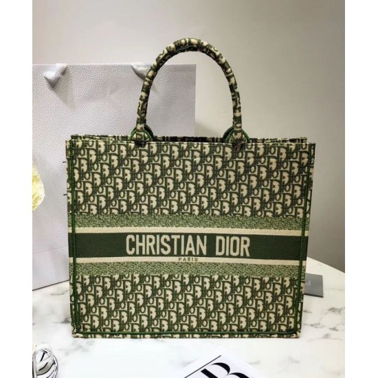 Replica Borse Christian Dior Book Tote M1286 verde