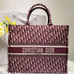 Borse Christian Dior Book Tote M1286 rossa
