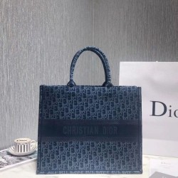 Borse Christian Dior Book Tote M1286 Blu
