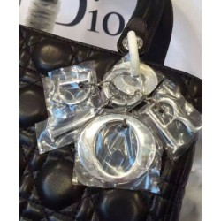 Dior Lady Dior Medium Classic Tote Borse Con agnello nero Dior Lady Dior Medium Classic Tote Borse Con agnello nero