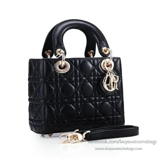 Replica Borsa Lady Dior Nano Burgundy in pelle originale Nero Replica Borsa Lady Dior Nano Burgundy in pelle originale Nero