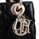 Replica Borsa Lady Dior Nano Burgundy in pelle originale Nero Replica Borsa Lady Dior Nano Burgundy in pelle originale Nero