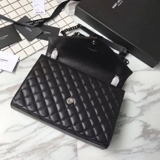 Replica YSL Saint Laurent Busta media per buste nera Replica YSL Saint Laurent Busta media per buste nera