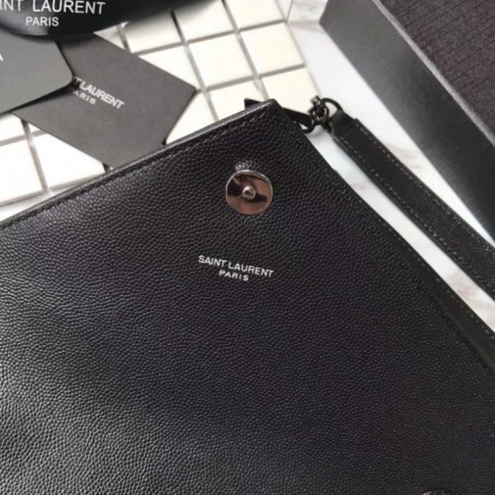Replica YSL Saint Laurent Busta media per buste nera Replica YSL Saint Laurent Busta media per buste nera