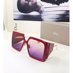 Occhiali da sole quadrati Dior Diorsolar S1u Ivory Rossi